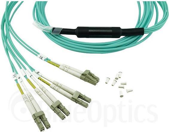 Kompatibles F5 Networks F5-UPG-QSFP+-3M-2 BlueOptics LWL Breakout Patchkabel, MTP/UPC, 4xDuplex LC/UPC, 3 Meter, Multimode G50/125µm, OM3, Markenfaser, 3.0mm LSZH aqua, 8 Kerne und MTP Stecker ohne Pins, inkl. Messprotokoll (F5-UPG-QSFP+-3M-2-BO)