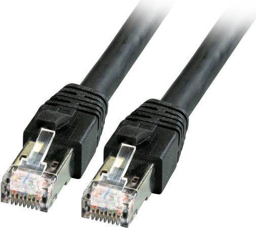 EFB-Elektronik RJ45 Patchkabel Cat.8.1 S/FTP LSZH BC schwarz 0,5m Hersteller: EFB Elektronik (K5528SW.0,5)