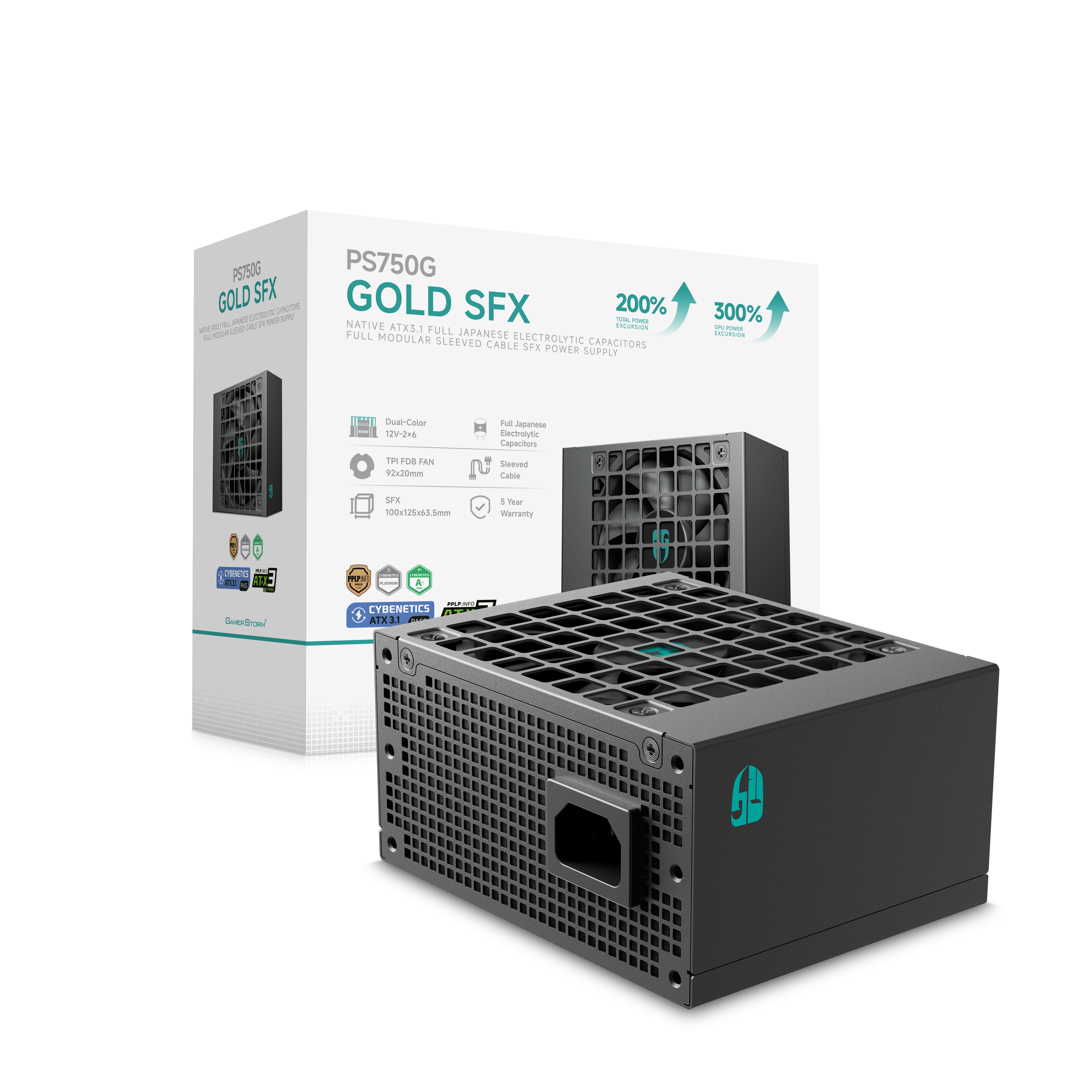 Deepcool PS750G SFX ATX 3.1 750W 80 PLUS Gold Schwarz