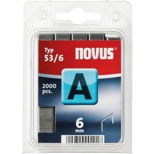 Novus A Typ 53/6 - Klammerpack - 0,75 mm - Befestigung - 2000 Heftklammern - A 53/6 - Edelstahl (042-0355)