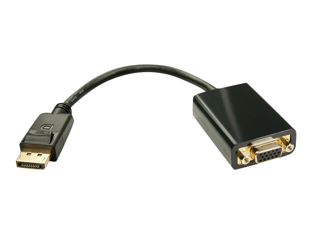 Lindy Aktiver DisplayPort auf VGA Konverter Schwarz