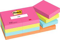 Post-it Notes Haftnotizen, 38 x 51 mm, Poptimistic 100 Blatt/Block, PEFC zertifiziert, Poptimistic Collection: - 1 Stück (653-12-POP)