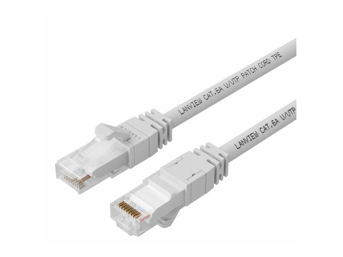 Lanview SmartClick LV-UTP6A03W Netzwerkkabel Cat 6a 3 m Weiß