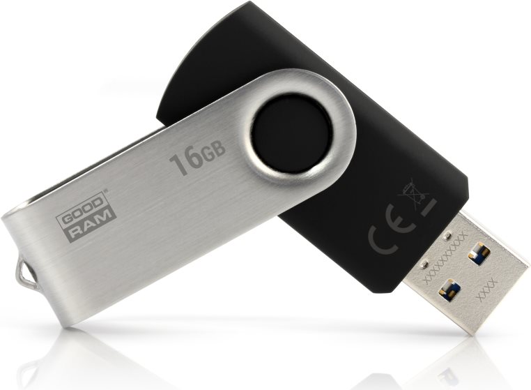 Goodram UTS3 16GB USB 3.0 (3.1 Gen 1) Typ A Schwarz USB-Stick (UTS3-0160K0R11)