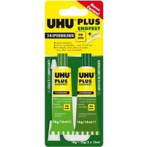UHU PLUS ENDFEST Zweikomponentenkleber 33 g Epoxidharz