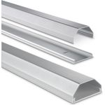 Hama Alu-Kabelkanal eckig 110 x 5 2.6 cm Silber (00220986)