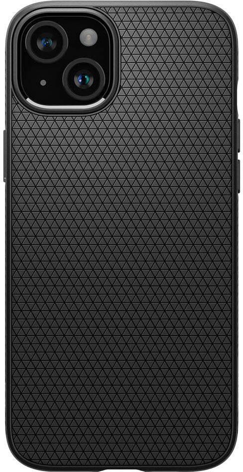 Spigen Liquid Air Handyhülle für Apple iPhone 15 6,1" TPU Mattschwarz