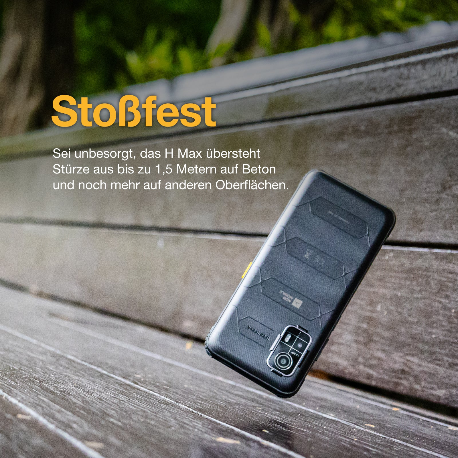 AGM H Max 4G Outdoor-Smartphone 6,56" 4 GB RAM 128 GB 10000 mAh Schwarz