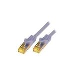 McabCat.7 Rohkabel S-FTP-PIMF-LSZH-3.00M-GRA 10Gigabit Ethernet 600MHzCat.7 Rohkabel Patchkabel, 2xRJ45 Cat.6a Stecker geschirmt, Schirmung: S/FTP (PIMF)Cat.7 Rohkabel, doppelt geschirmt, Leiterdurchmesser: 4x2xAWG26/7, ø=6,5mm, Leitermaterial: reines Kupfer, LSZH, Flammwidrig IEC60332-1, halogenfrei IEC60754-2, Ra (3773)