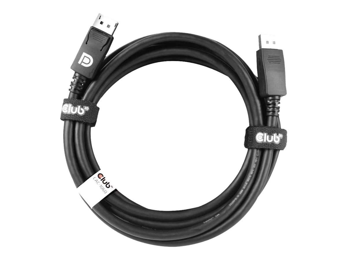 Club 3D DisplayPort-Kabel 1.4 HBR3 32,4 Gbit/s 3 m 8K@60Hz Schwarz (CAC-1060)