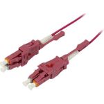 LWL-2-Faser-Patchk. 0.5mtr.LC-LC 50/125um OM4 Uniboot drehbar Push/Pull AD 2mm (S215550)