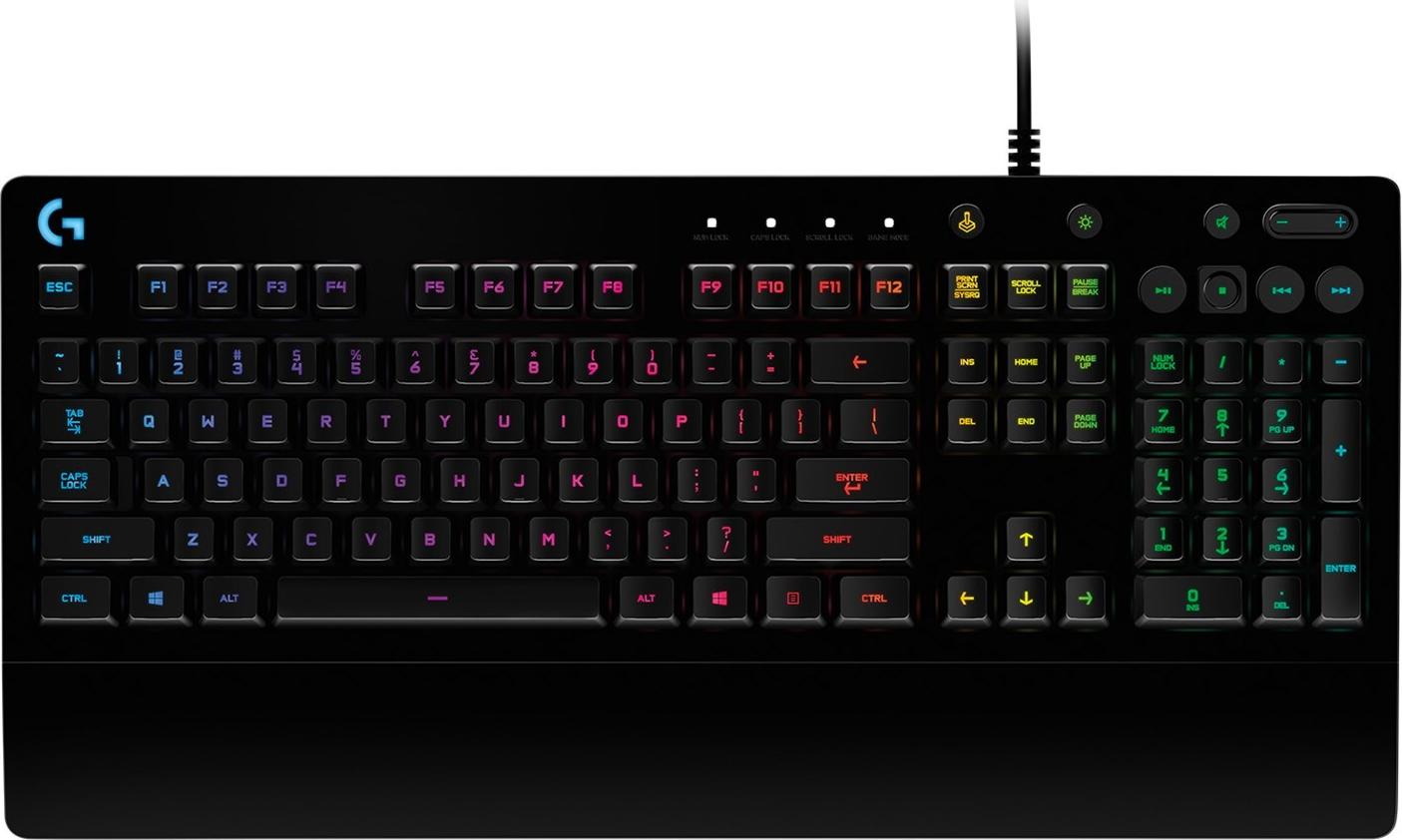Logitech Prodigy G213 Gaming-Tastatur USB QWERTY US International Schwarz