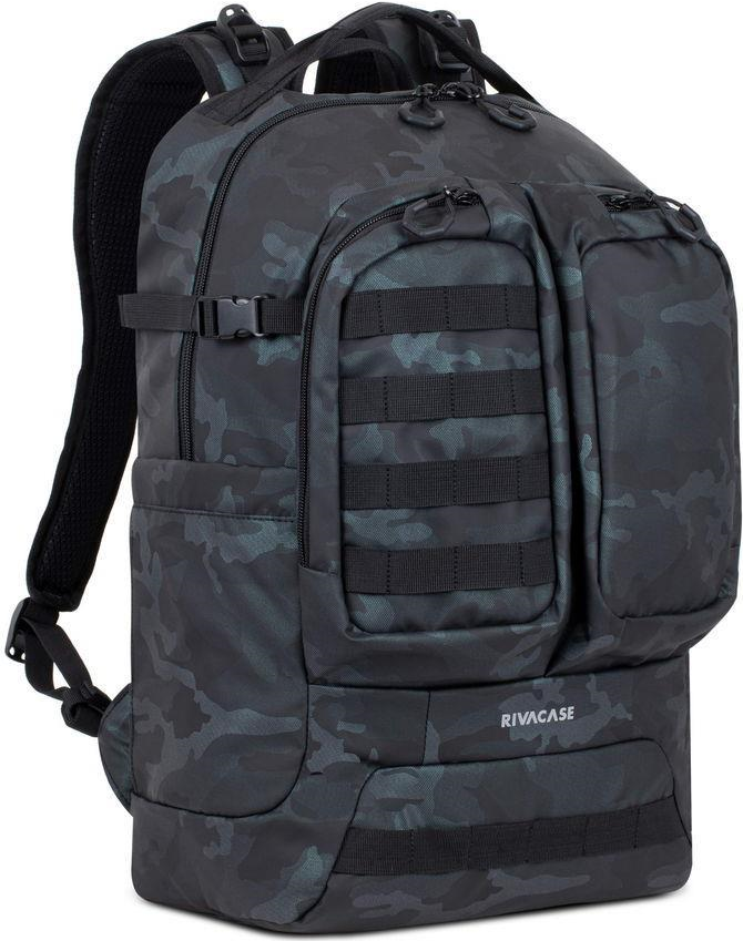 Riva NB Rucksack Sherwood 17.3" grau camo 7661 (7661 NAVY CAMO)