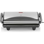Tristar GR-2846 Kontaktgrill Schwarz Silber 700 W Antihaft Edelstahl Rechteckig