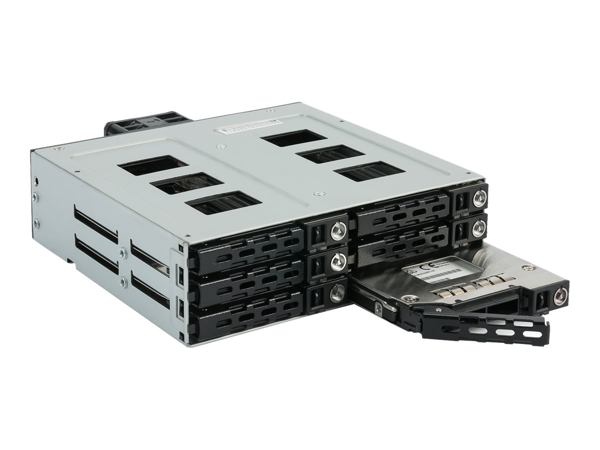 FANTEC MR-SA1262-12G Backplane für 6x 2,5" SAS 12G/SATA 6G im 5,25"-Schacht Schwarz