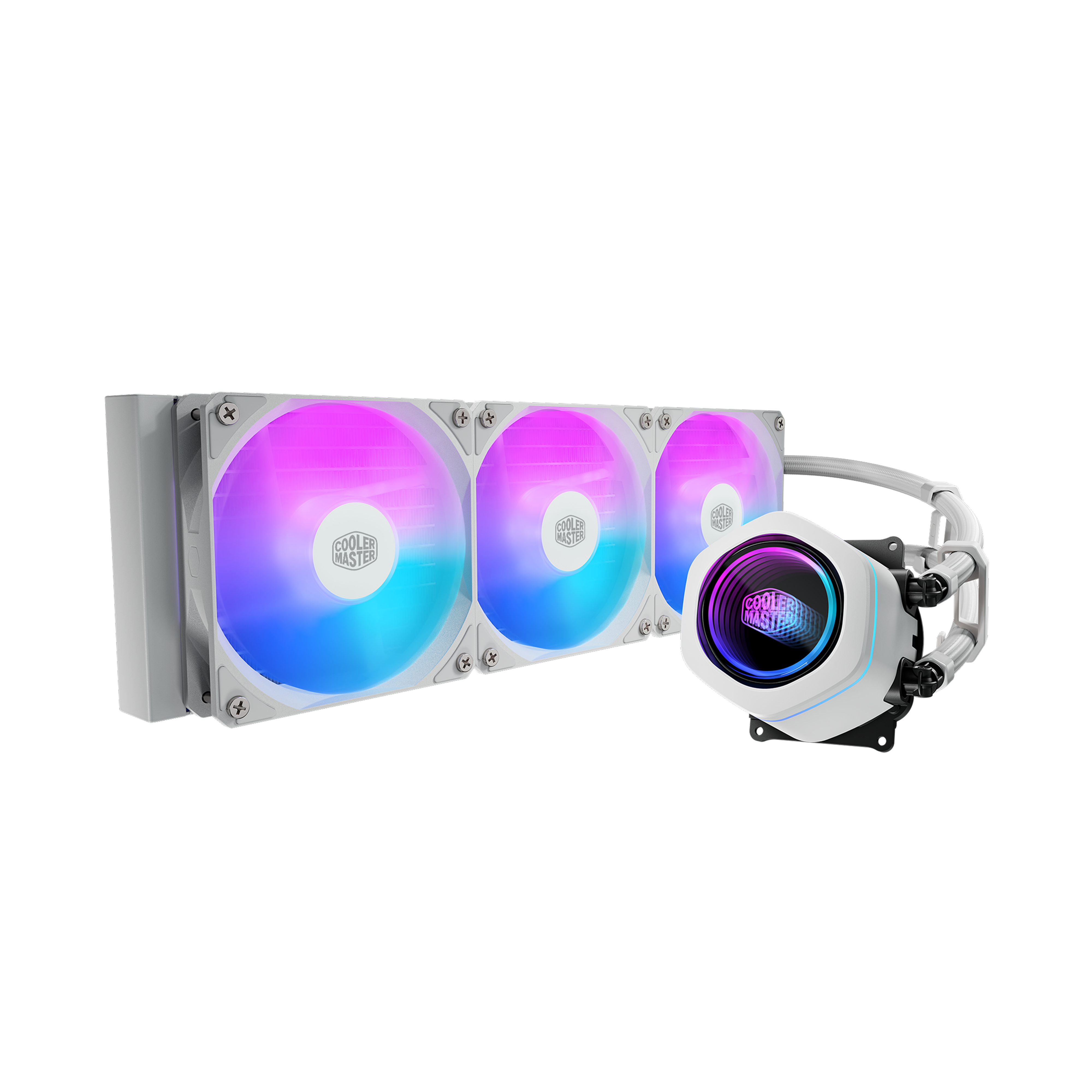 Cooler Master MasterLiquid Core Nex 360 ARGB Prozessor-Flüssigkeitskühlsystem 360 mm Schwarz