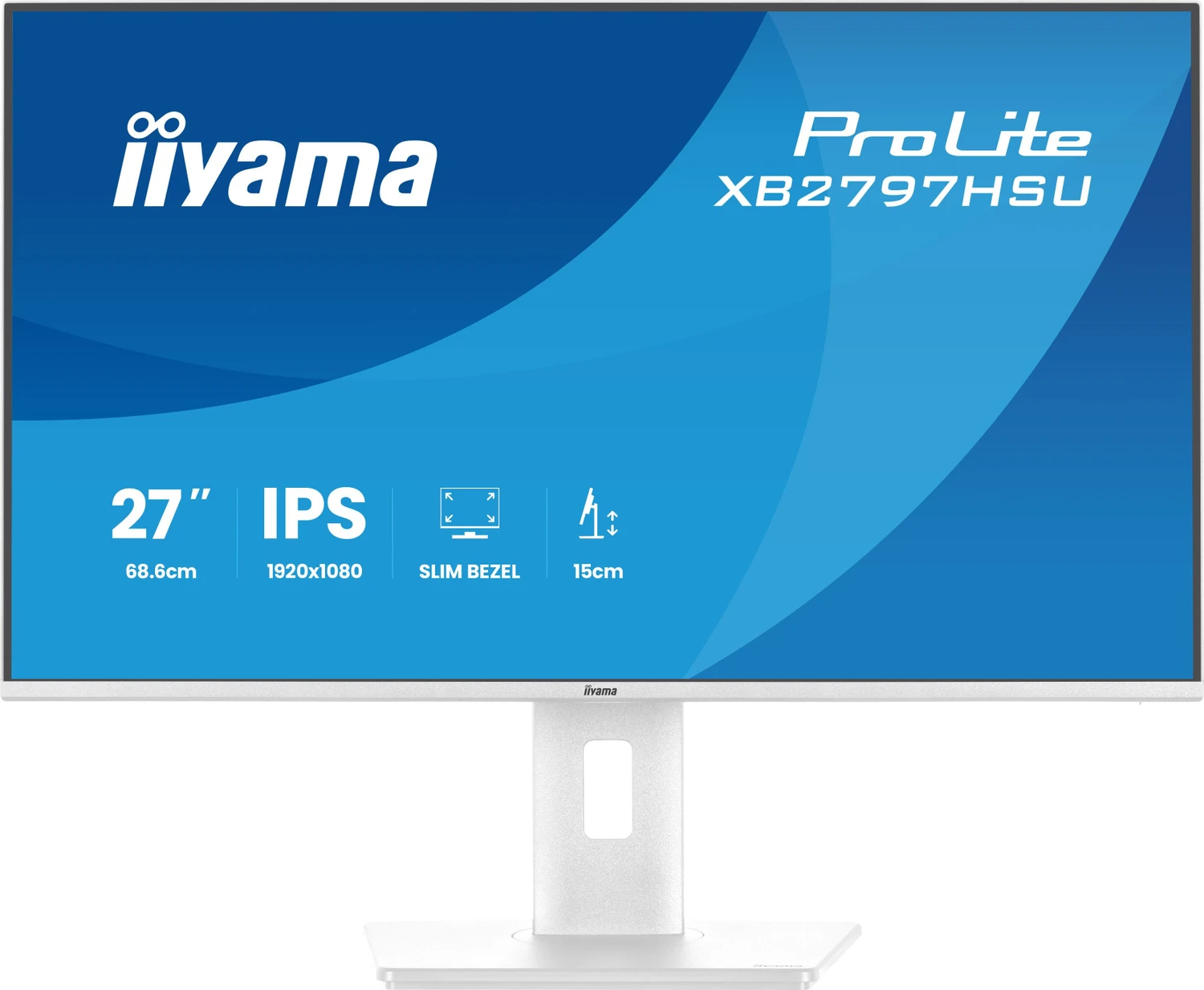 iiyama ProLite XB2797HSU-W1 27" IPS Full HD Monitor 120 Hz Weiß USB-Hub (XB2797HSU-W1)