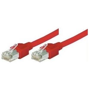 Patchkabel S/UTP, Cat 5e, rot, 0,3 m PVC, hochflexibel, mit Dätwyler-Kabel und Hirosesteckern TM11 (719003R)
