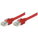 Patchkabel S/UTP, Cat 5e, rot, 0,3 m PVC, hochflexibel, mit Dätwyler-Kabel und Hirosesteckern TM11 (719003R)