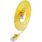 SLIM KAT6A 10 Gigabit Lightpatchkabel rund, U/UTP, Ø 3,6 mm, gelb (SLIM-L-UU-K6A 0.25 YE)