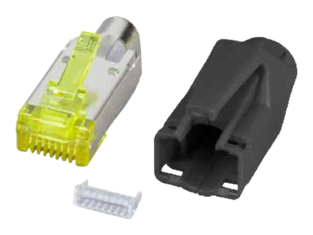 Hirose TM31 RJ45 Stecker STP Cat.6a 500 MHz 10 Stück Schwarz