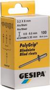 GESIPA Blindniet PolyGrip® Nietschaft dxl 4,8x10,0mm Stahl/Stahl 50 St.GESIPA (1432058)