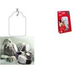 agipa Hängeetiketten - Kleinpackung, Maße: 15 x 24 mm mit weißem Faden, abgerundete Ecken, zur Handbeschriftung (7009)