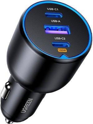 Ugreen 130W 3-Port Fast Car Char gray (35025)