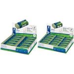 STAEDTLER Radierer, 65 x 23 x 13 mm, olivgrün, 20er Display mit Pflanzenmehlanteil, zu 56% aus natürlichen Rohstoffen, - 20 Stück (526 80-5)
