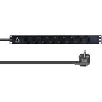 Lanview LVR-3MSCH-LIC-SCH8 Stromverteilereinheit (PDU) 8 AC-Ausgänge 1U Schwarz (LVR-3MSCH-LIC-SCH8)