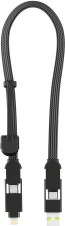 Rolling Square" arge XL USB Kabel 0,3 m USB 2.0 USB A/USB C USB C Schwarz (XLS01R)