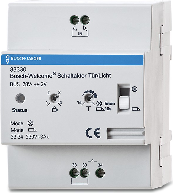 Busch-Jaeger 83330 Smart-Home-Aktor DIN-Schienenmontage Schaltaktor (2CKA008300A0044)