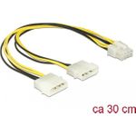 DeLOCK Stromkabel 8-poliges EPS12V (M) bis interne Stromversorgung, 4-polig (M) (85453)