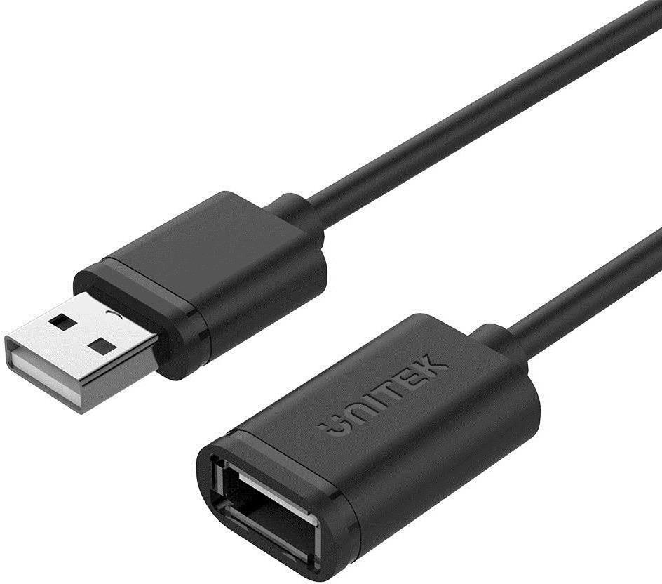 UNITEK Y-C450GBK USB Kabel 2 m USB 2.0 USB A Schwarz (Y-C450GBK)
