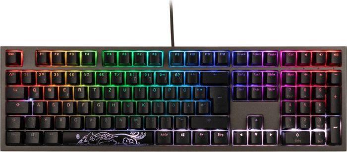 Ducky Shine 7 PBT Gaming Tastatur, MX-Blue, RGB LED - gunmetal (DKSH1808ST-CDEPDAHT1)
