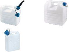 EDA Wasserkanister, 20 Liter, mit Ausgießer, weiß aus Kunststoff, trinkwassergeeignet, zur Aufbewahrung - 1 Stück (010162 NA)