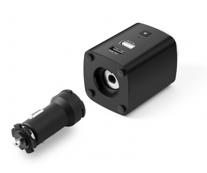 Technaxx TX-159 Kfz-Ladegerät USB-C 2 Ports 2.1 A Schnellladung Schwarz