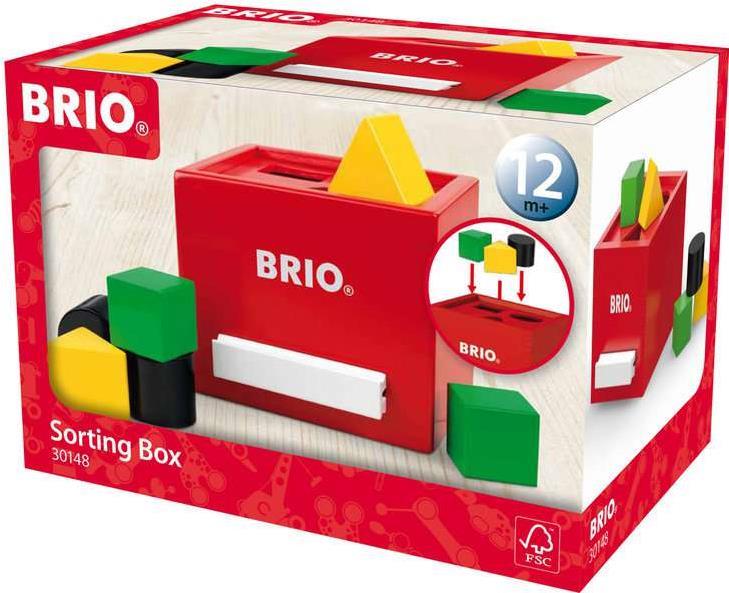 BRIO Rote Sortier-Box - Mehrfarben - Holz - Junge/Mädchen - CE - FSC - Grüner Punkt (30148)