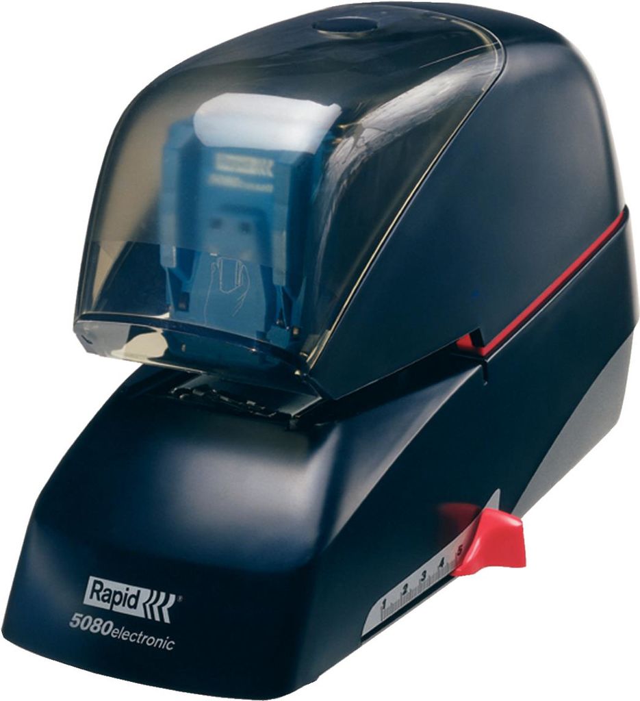 Rapid Elektrohefter 5080e, 80 Blatt Heftkapazität, 5000 Heftklammern, Schwarz