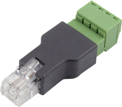 TRU COMPONENTS FL-29 RJ 11 Terminal Adapter FL-29 Stecker, gerade Polzahl 6P4C 1 St.
