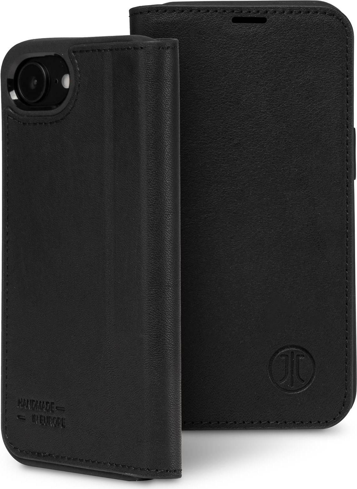 JT Berlin Echtleder BookCase Tegel 360 | Apple iPhone 16e | schwarz | 11170 (11170)