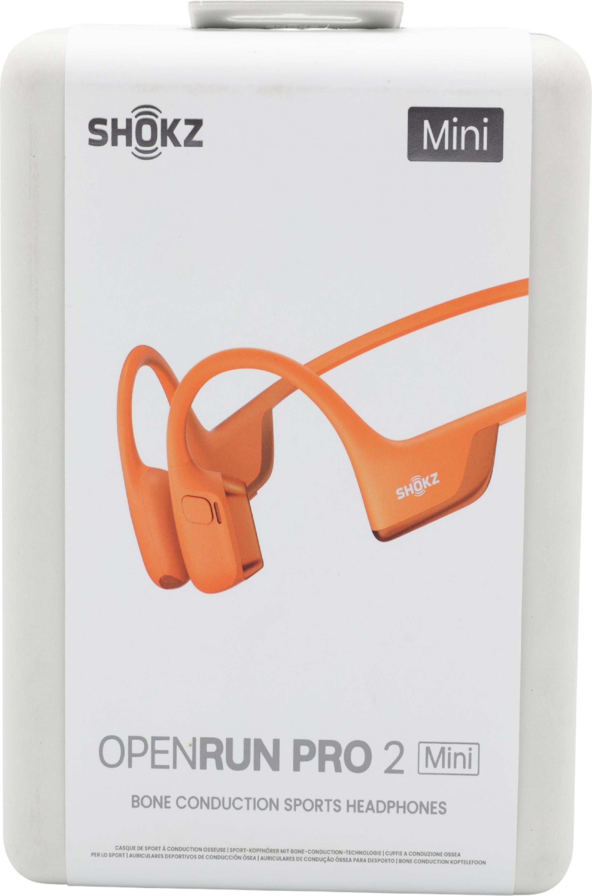 Shokz OpenRun Pro 2 Mini Bluetooth Ohrbügel-Kopfhörer mit Mikrofon Orange