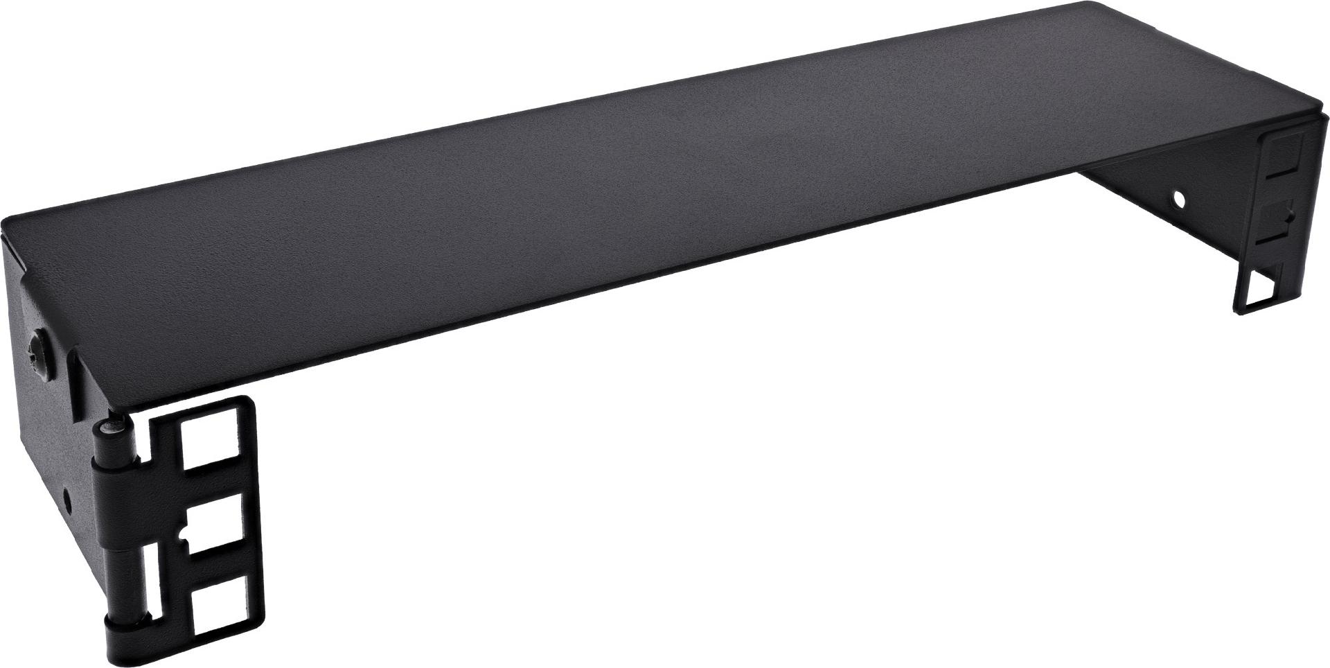 InLine 10" Mini Rack zur Wandmontage 1HE 7.6cm Tiefe schwarz (10101A)