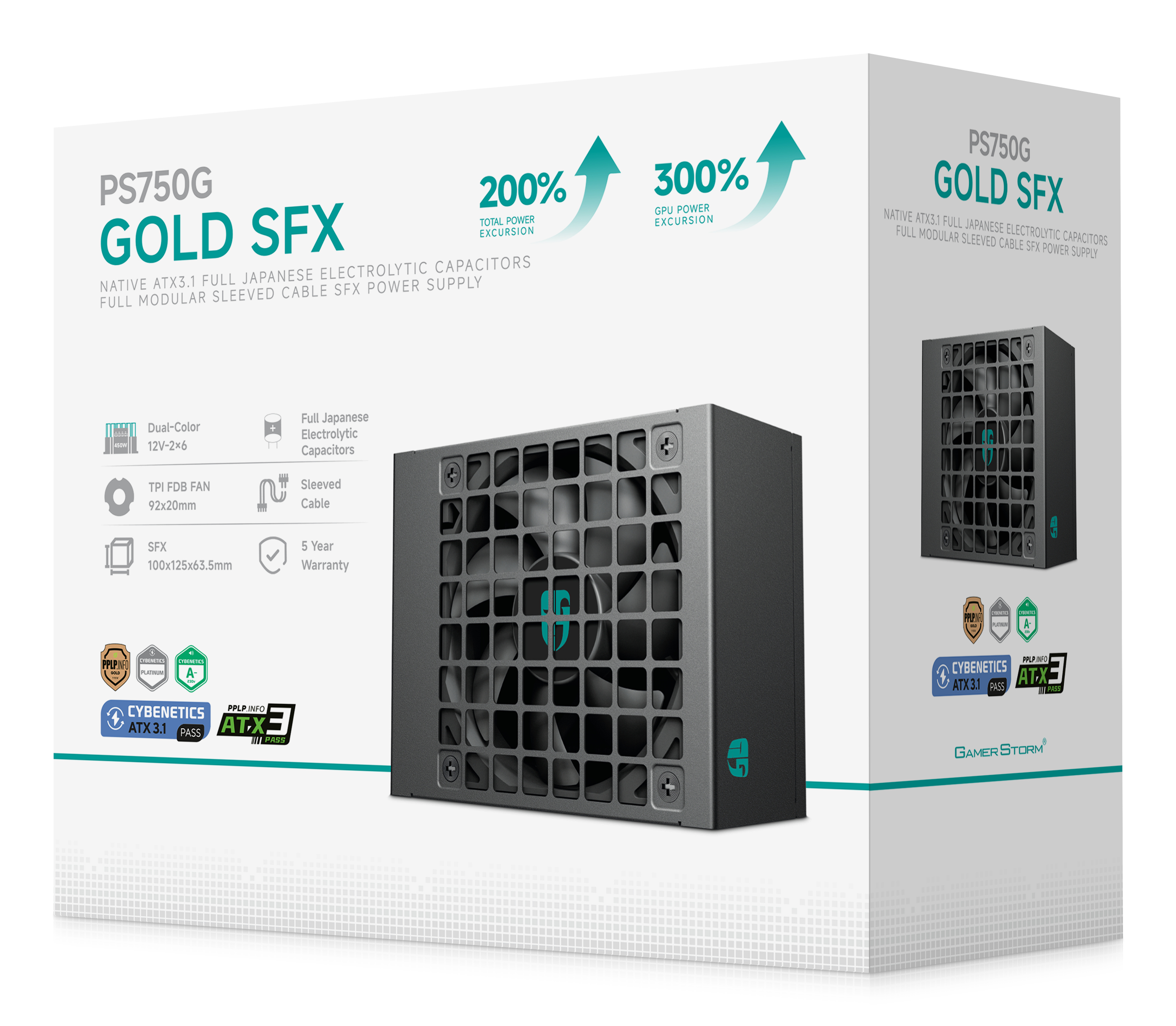 Deepcool PS750G SFX ATX 3.1 750W 80 PLUS Gold Schwarz
