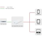 Microconnect MC-POEADAPTER-22W-USB-C PoE-Adapter Schnelles Ethernet 20 V (MC-POEADAPTER-22W-USB-C)