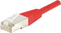 Patchkabel F/UTP, CAT.5e, rot, 0,3 m Patchkabel mit besonders schmalem Knickschutz (857050)