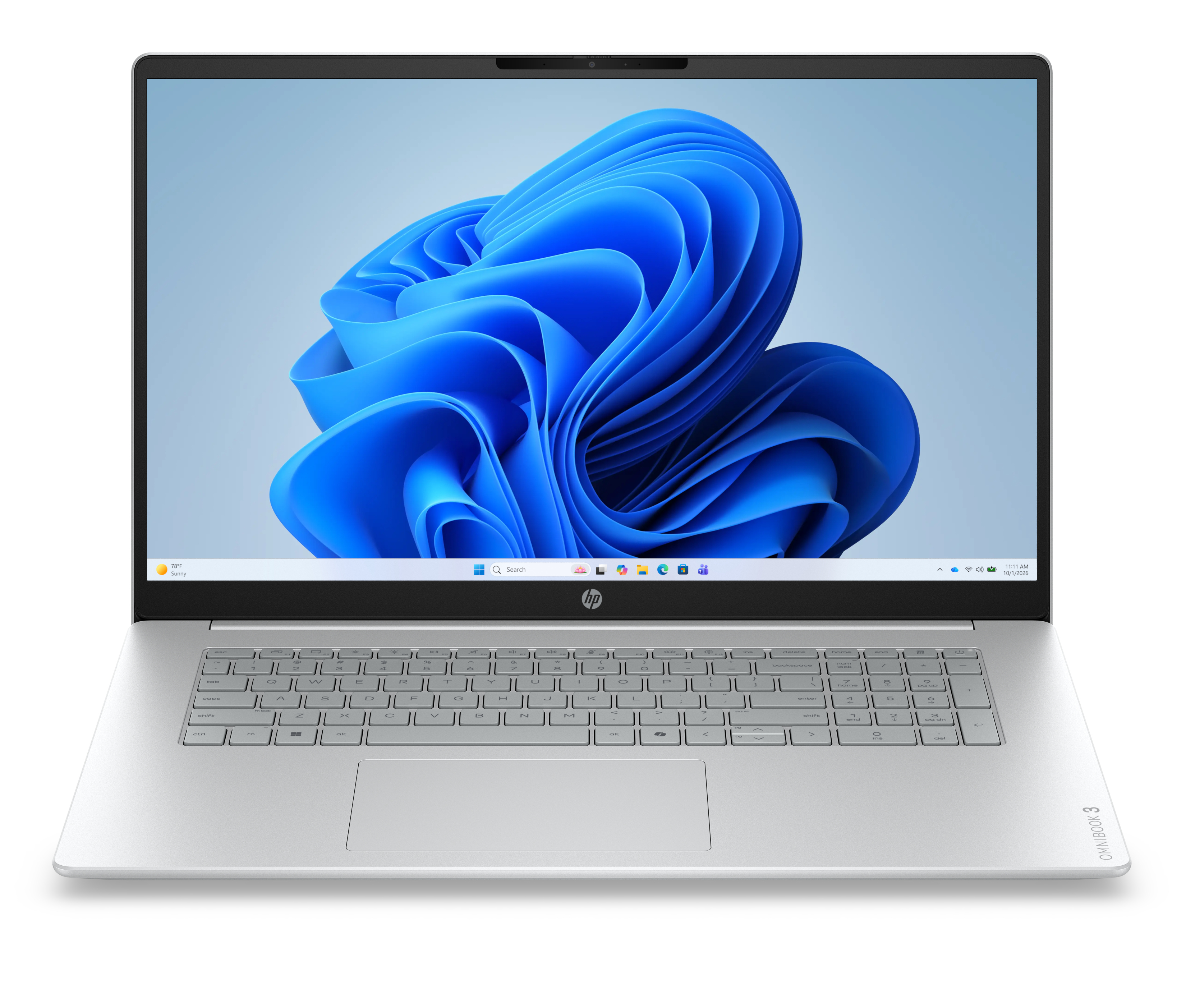 HP OmniBook 3 17-dp0655ng 17,3" AMD Ryzen 5 16 GB RAM 512 GB SSD Grau, Silber