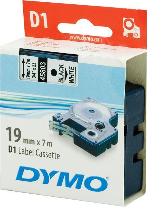DYMO D1 Etikettenband 1,9 cm x 7 m Schwarz auf Weiß