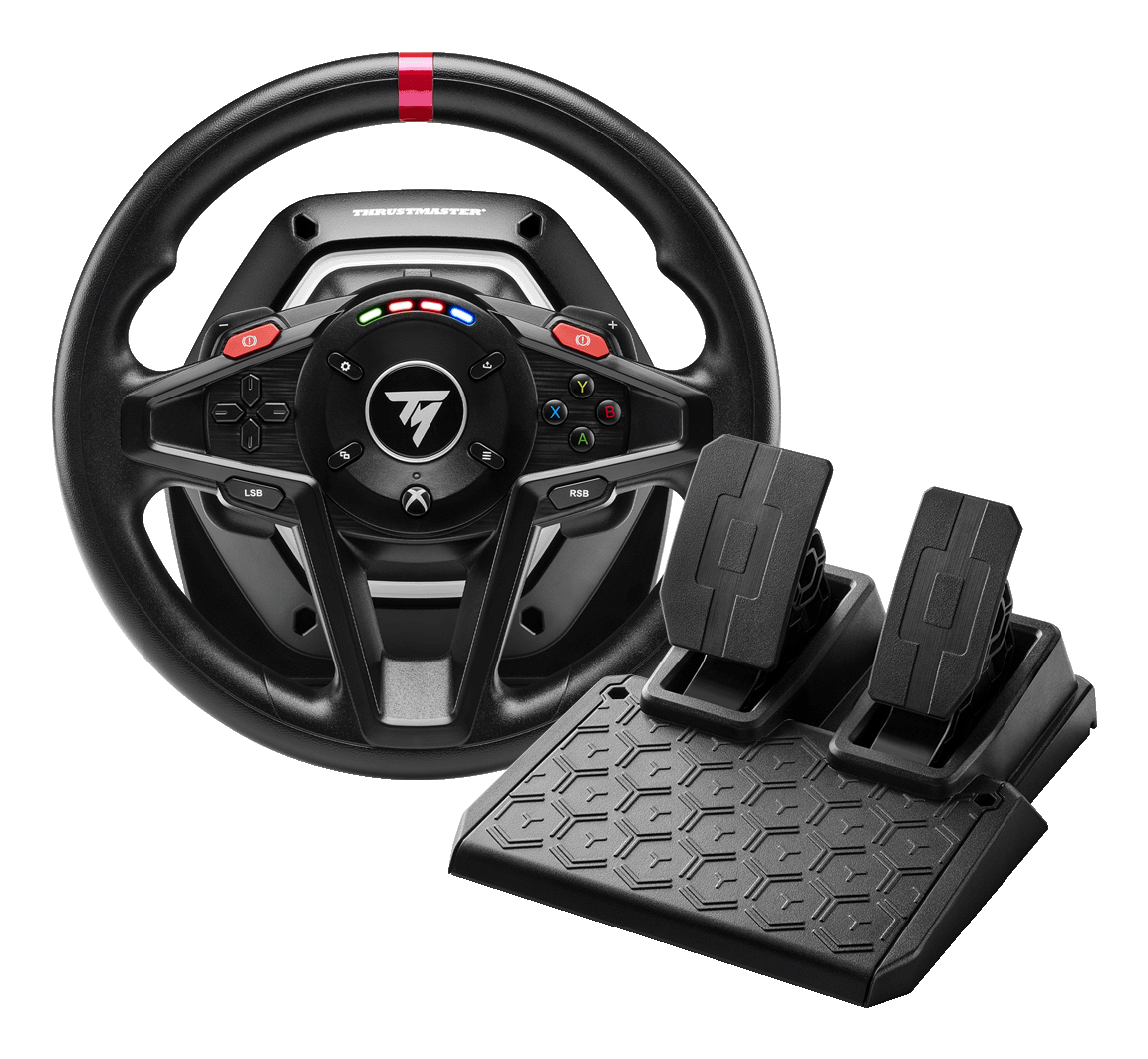 Thrustmaster T128 Shifter Pack Lenkrad + Pedale + Schalthebel Kabelgebunden Schwarz