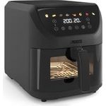 Princess 01.182476.01.001 Heißluft-Fritteuse 8 l 2000 W BPA-frei, Antihaftbeschichtung, digitaler Timer Schwarz (01.182476.01.001)